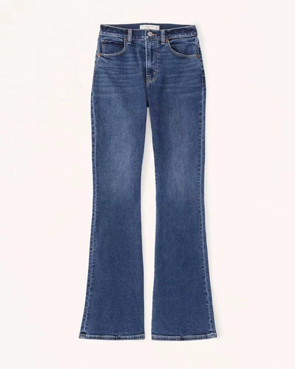 Denim Flared Pants Fashion Women's Pants Retro Tie-Dye Craftsmanship