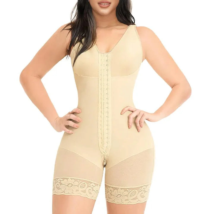 Shapewear for Women Tummy Control Full Shapewear Butt Lifter with Zipper Crotch